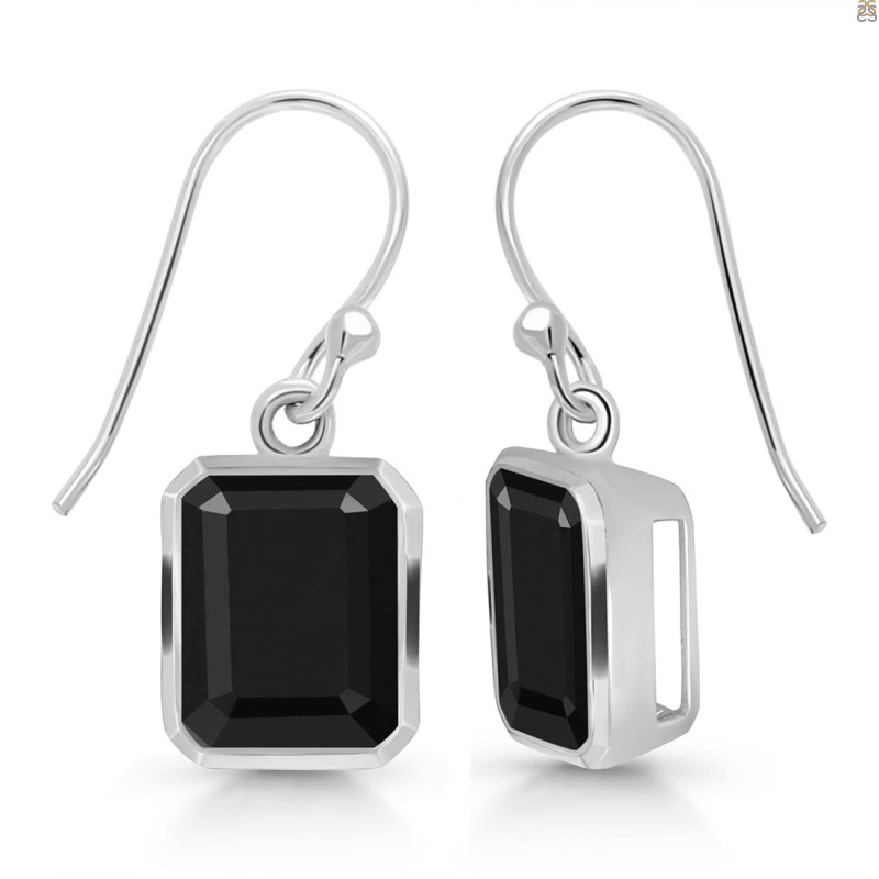 Black Tourmaline Earring