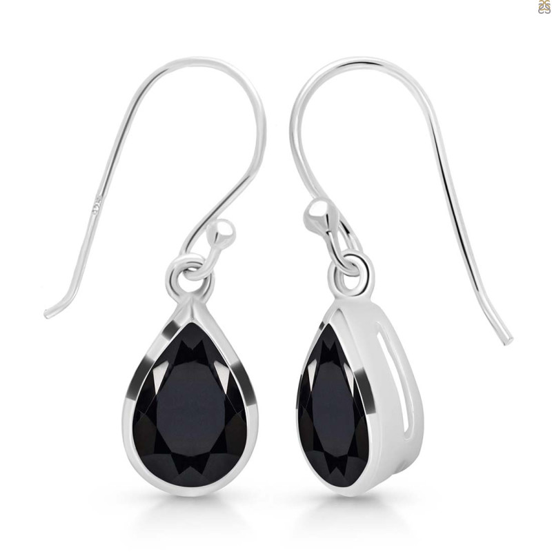 Black Tourmaline Earring
