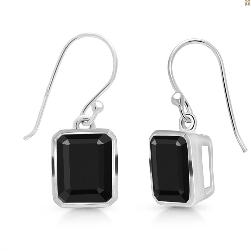 Black Tourmaline Earring