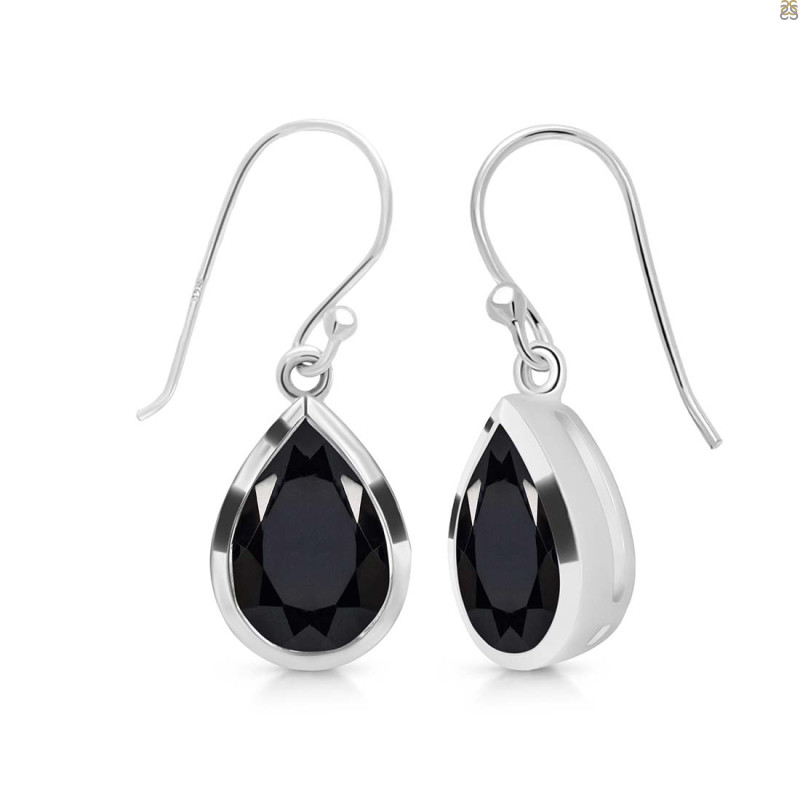 Black Tourmaline Earring