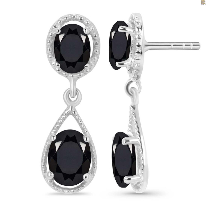 Black Tourmaline Earring