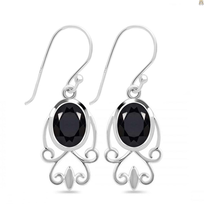 Black Tourmaline Earring
