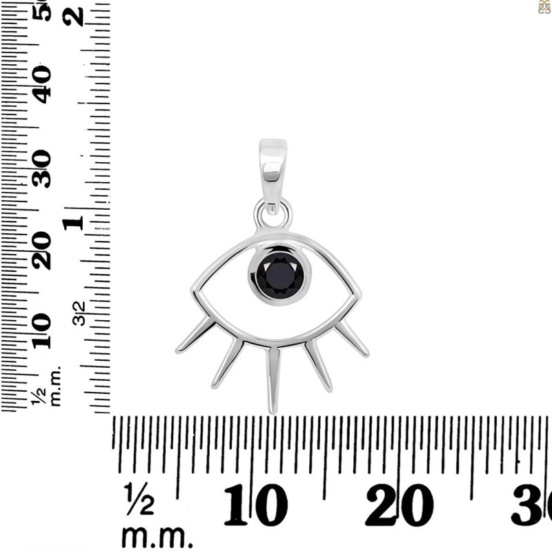 Black Tourmaline Eye Pendant BLS-RDEP-875A.