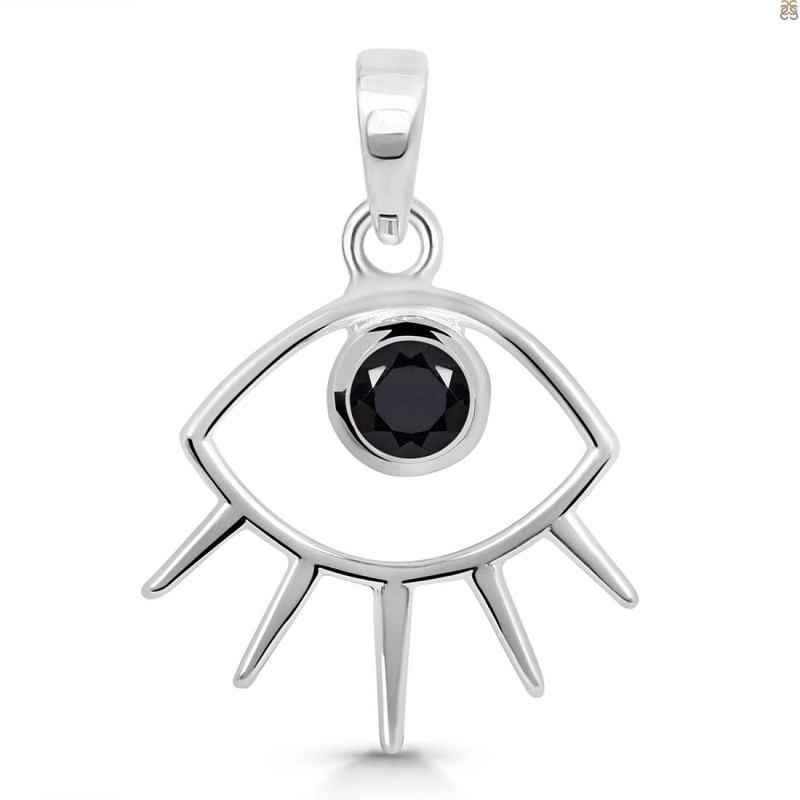 Black Tourmaline Eye Pendant BLS-RDEP-875A.