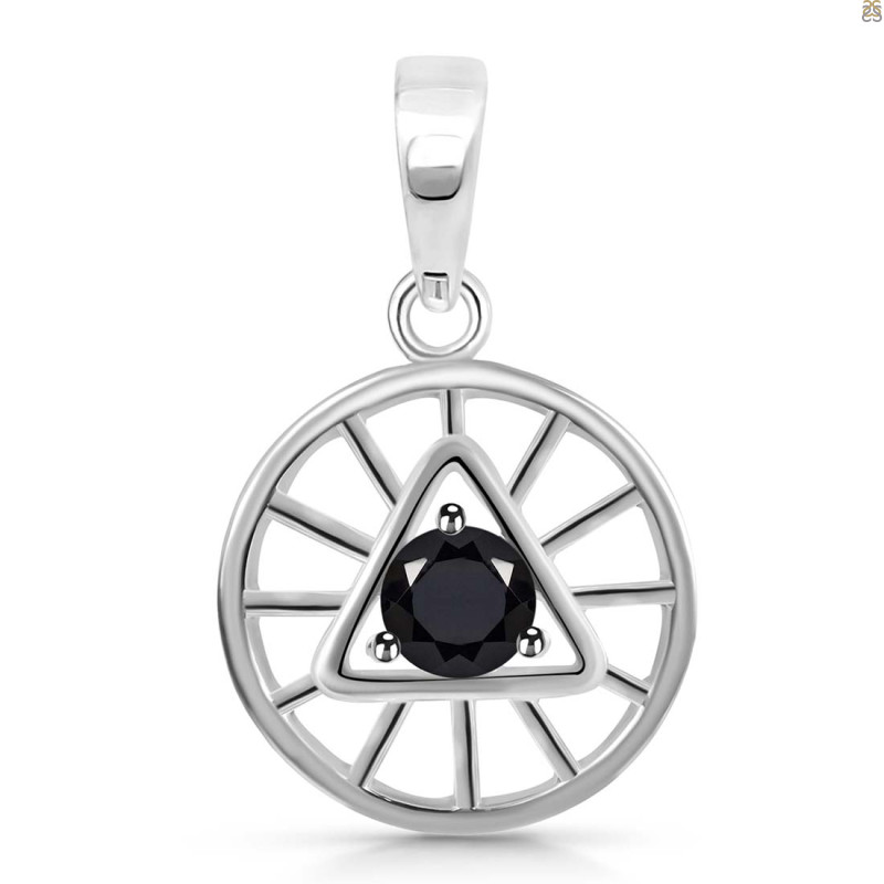 Black Tourmaline Illuminati Pendant BLS-RDEP-881.