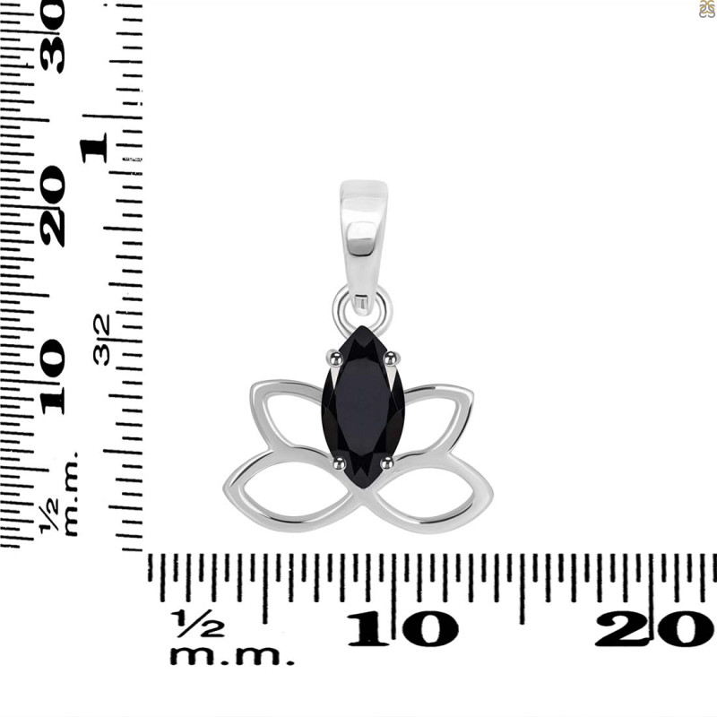 Black Tourmaline Butterfly Pendant BLS-RDEP-883.