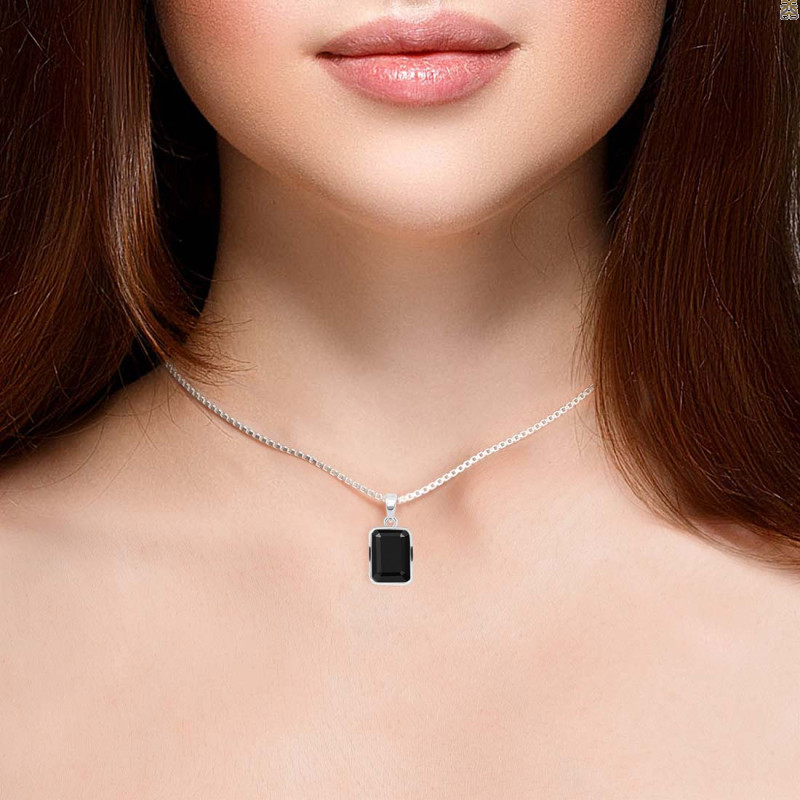 Black Tourmaline Pendant BLS-RDP-465.