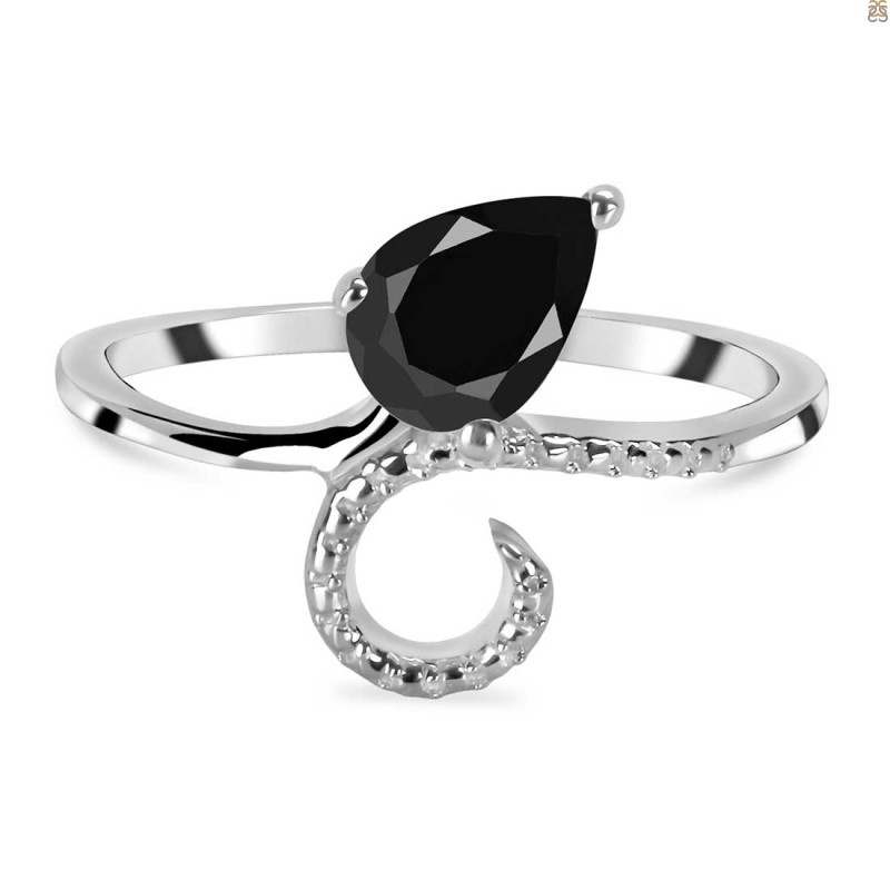Black Tourmaline Ring BLS-RDR-3.