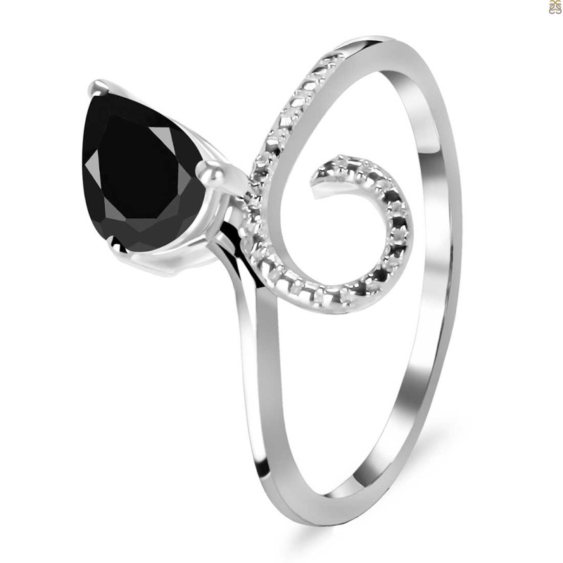 Black Tourmaline Ring BLS-RDR-3.