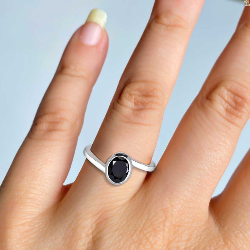Black Tourmaline Ring BLS-RDR-34.
