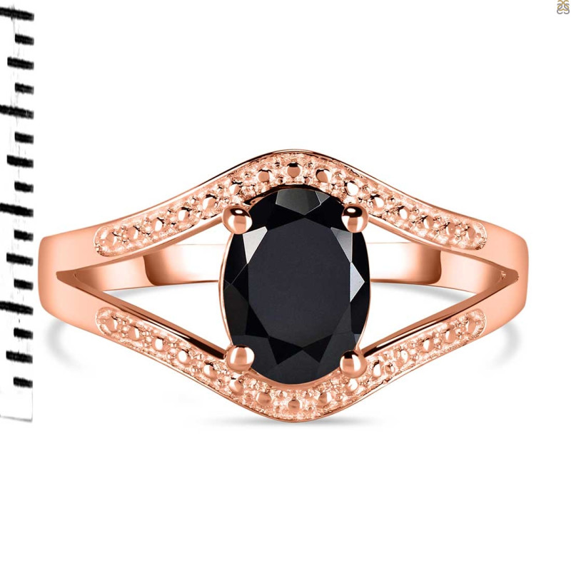 Black Tourmaline Ring BLS-RDR-9.