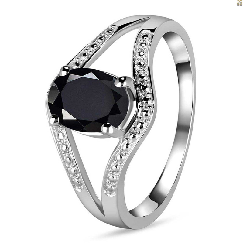 Black Tourmaline Ring BLS-RDR-9.