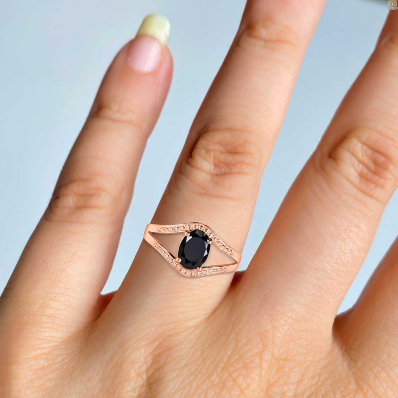 Black Tourmaline Ring BLS-RDR-9.