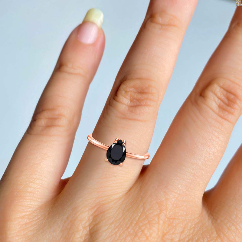 Black Tourmaline Ring BLS-RR-123.