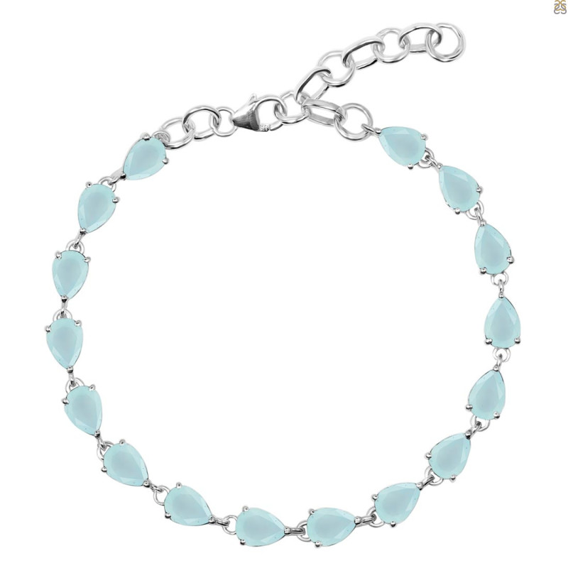 Blue Chalcedony Bracelet BLX-RDB-106.