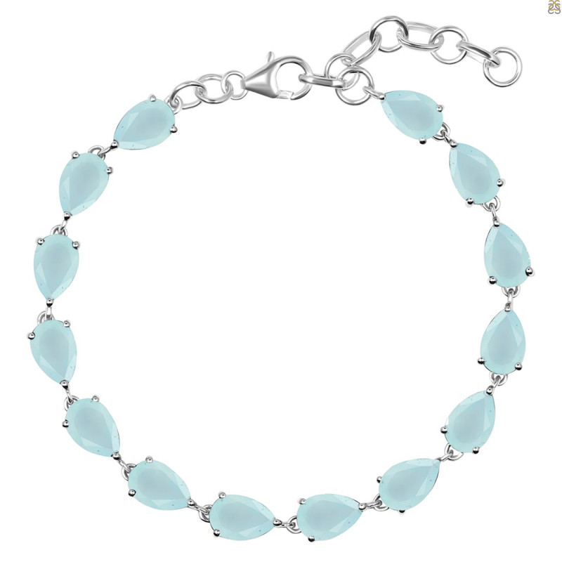 Blue Chalcedony Bracelet BLX-RDB-107.