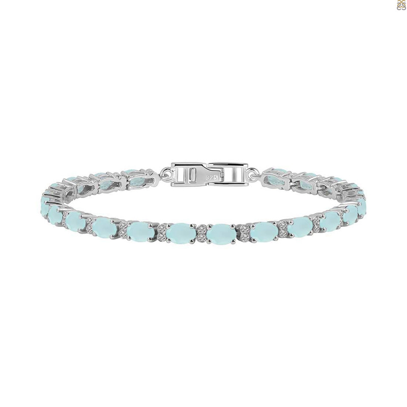 Blue Chalcedony Bracelet BLX-RDB-109.