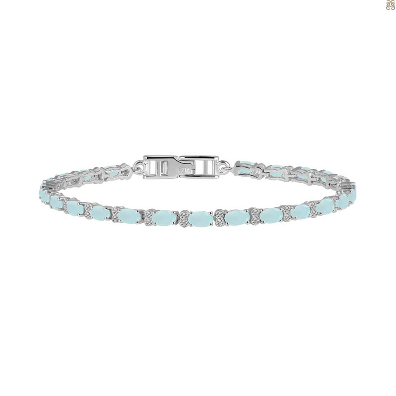 Blue Chalcedony Bracelet BLX-RDB-110.