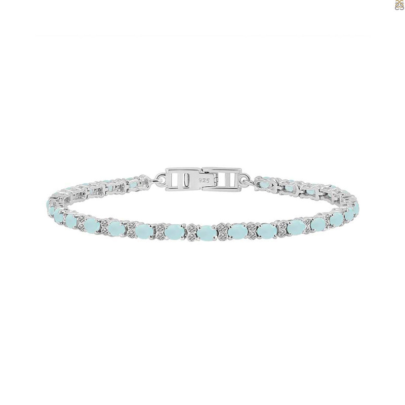 Blue Chalcedony Bracelet BLX-RDB-111.