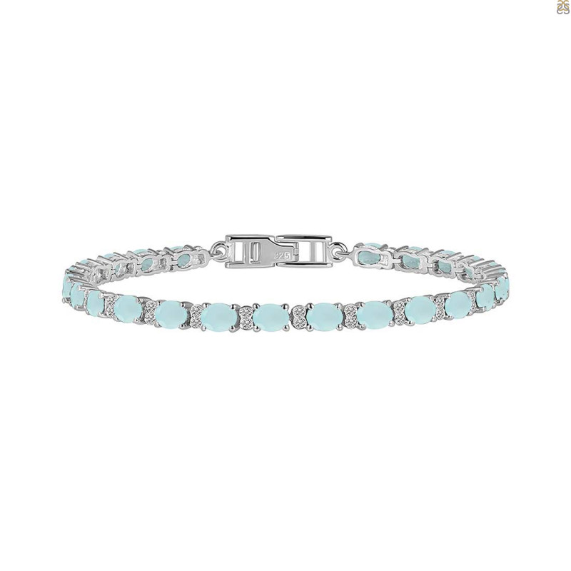 Blue Chalcedony Bracelet BLX-RDB-112.