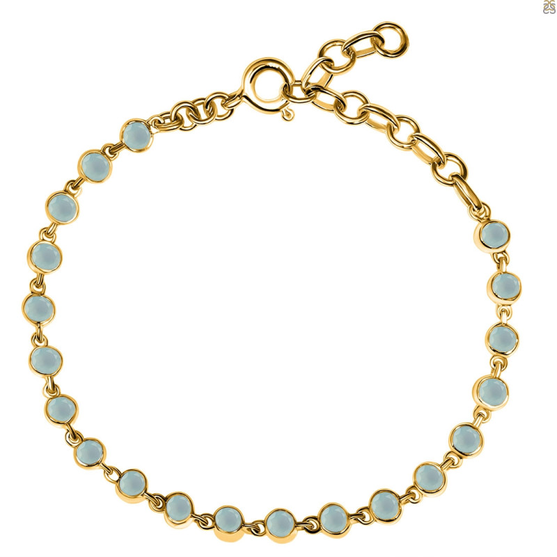 Blue Chalcedony Bracelet BLX-RDB-116-CUT.