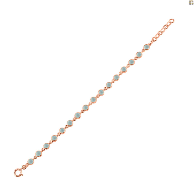 Blue Chalcedony Bracelet BLX-RDB-118-CUT.