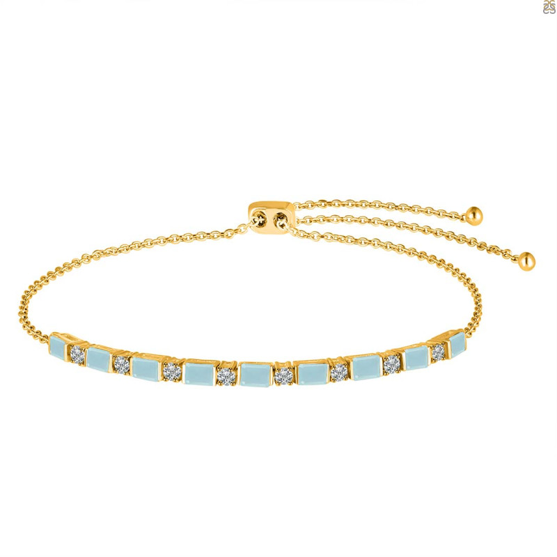 Blue Chalcedony Bracelet BLX-RDB-129.