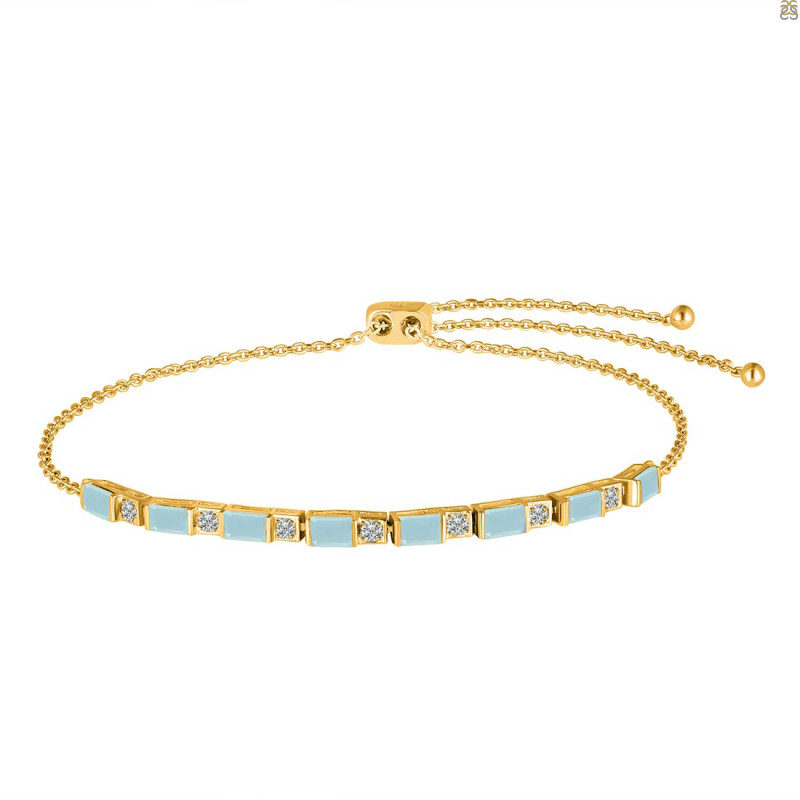 Blue Chalcedony Bracelet BLX-RDB-130.