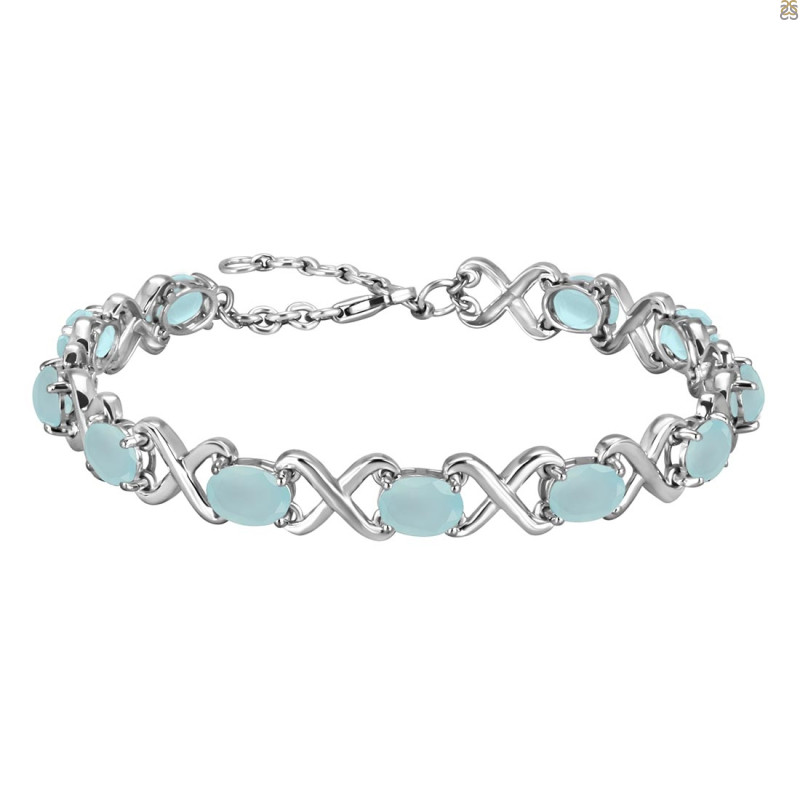 Blue Chalcedony Bracelet BLX-RDB-1-A.