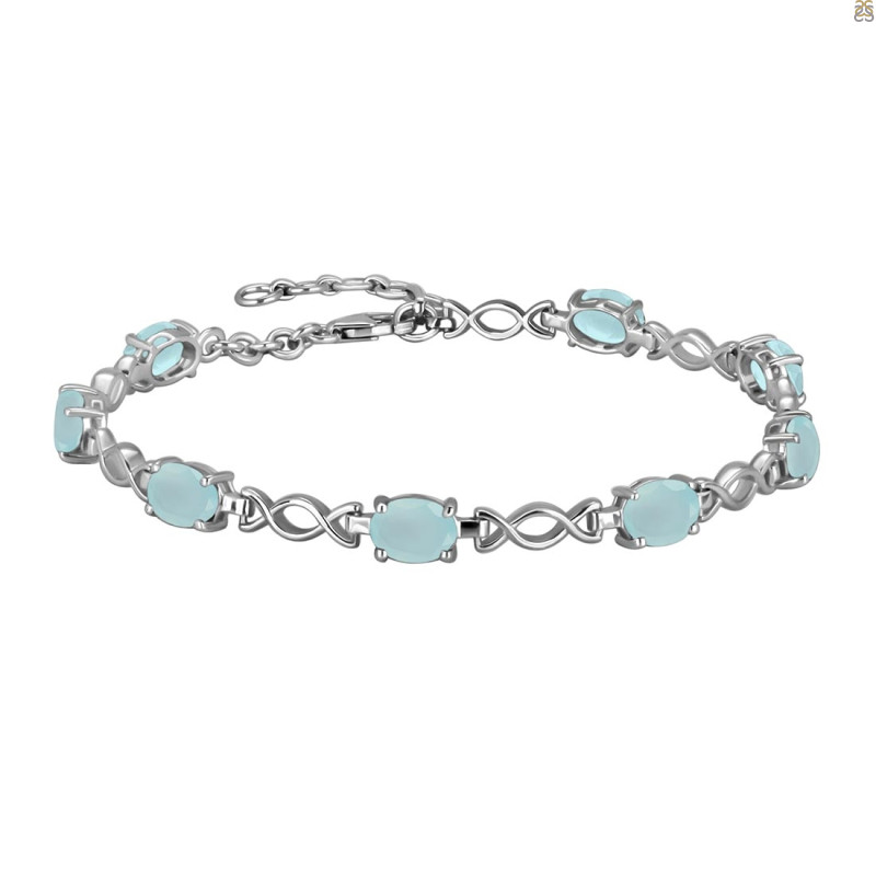 Blue Chalcedony Bracelet BLX-RDB-3-A.