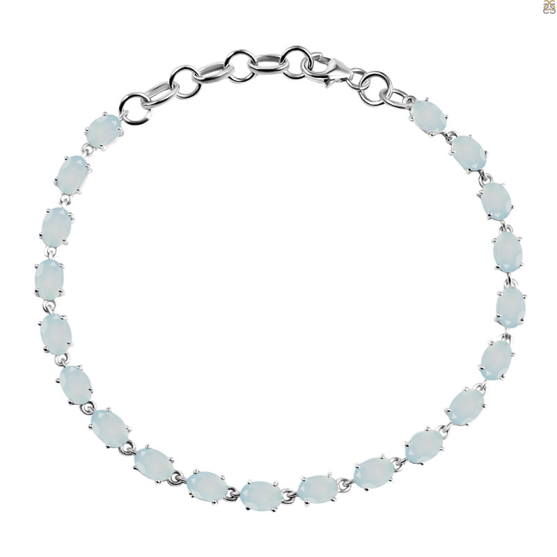 Blue Chalcedony Bracelet BLX-RDB-71-CUT.