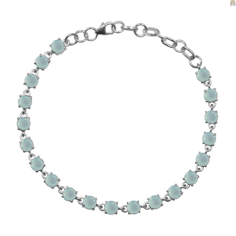 Blue Chalcedony Bracelet BLX-RDB-74-CUT.