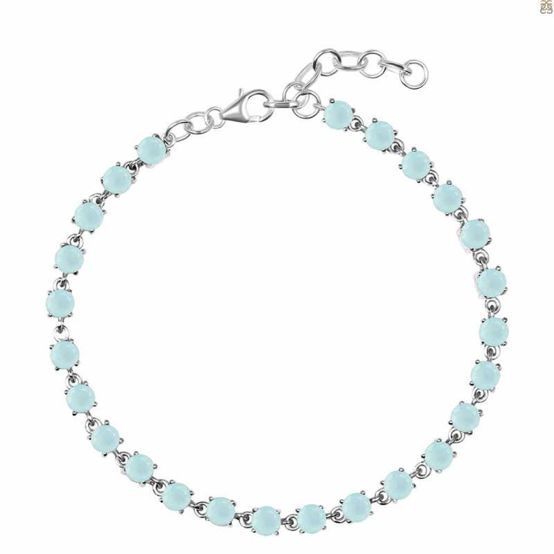 Blue Chalcedony Bracelet BLX-RDB-75-CUT.