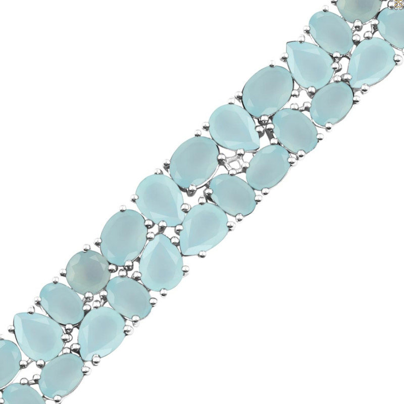 Blue Chalcedony Bracelet BLX-RDB-93.