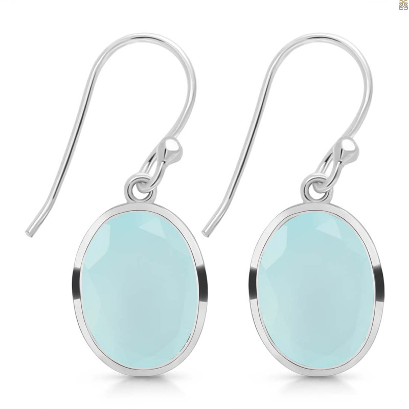 Blue Chalcedony Earring BLX-RDE-1246.