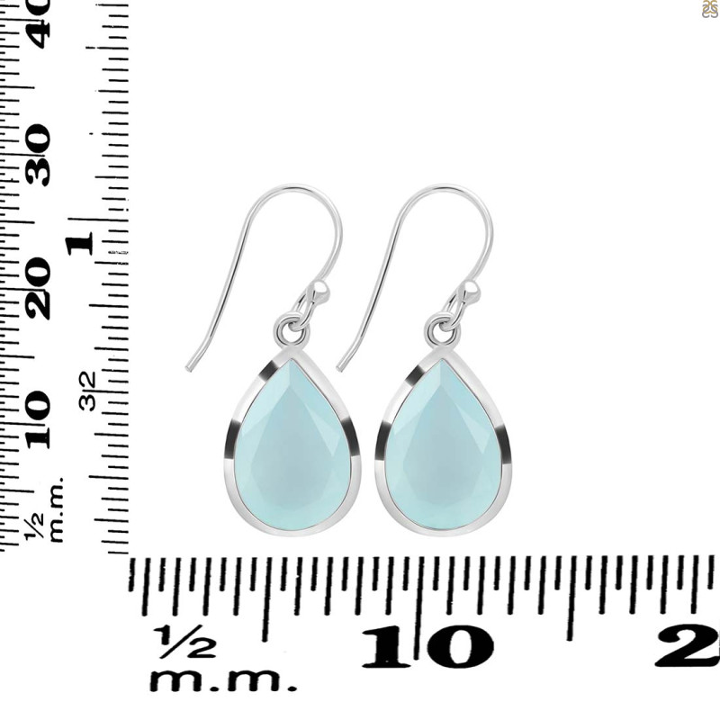 Blue Chalcedony Earring BLX-RDE-1252.