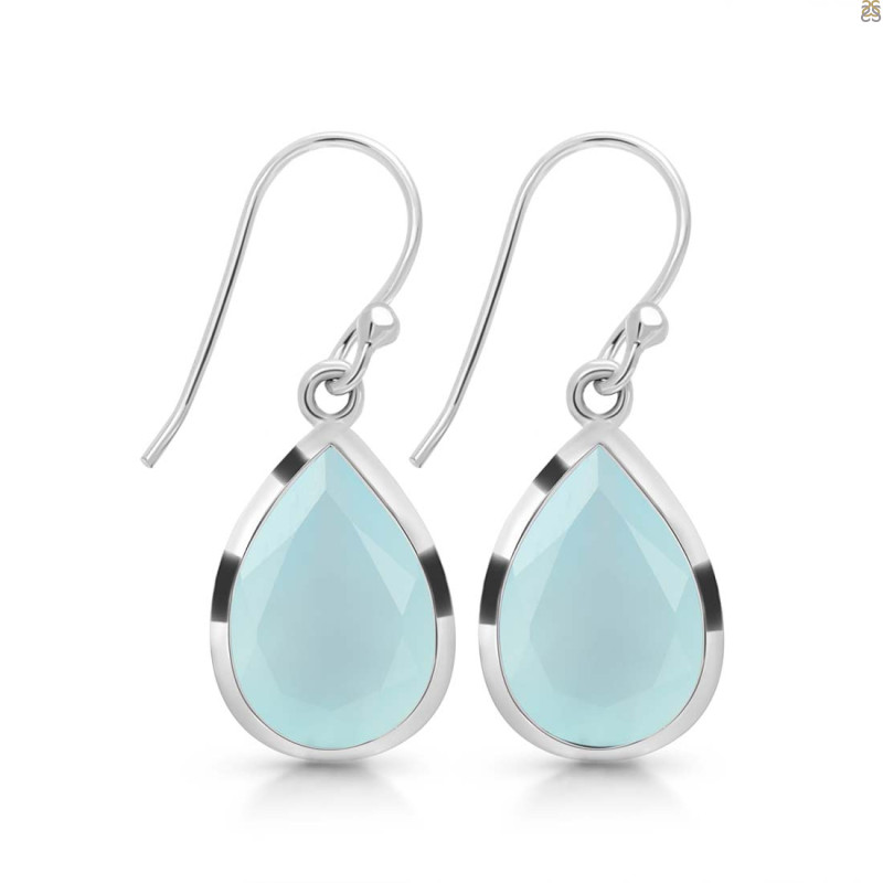 Blue Chalcedony Earring BLX-RDE-1252.