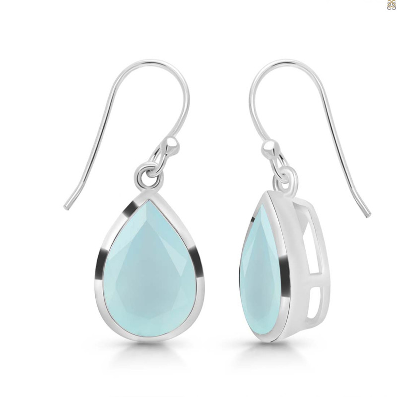 Blue Chalcedony Earring