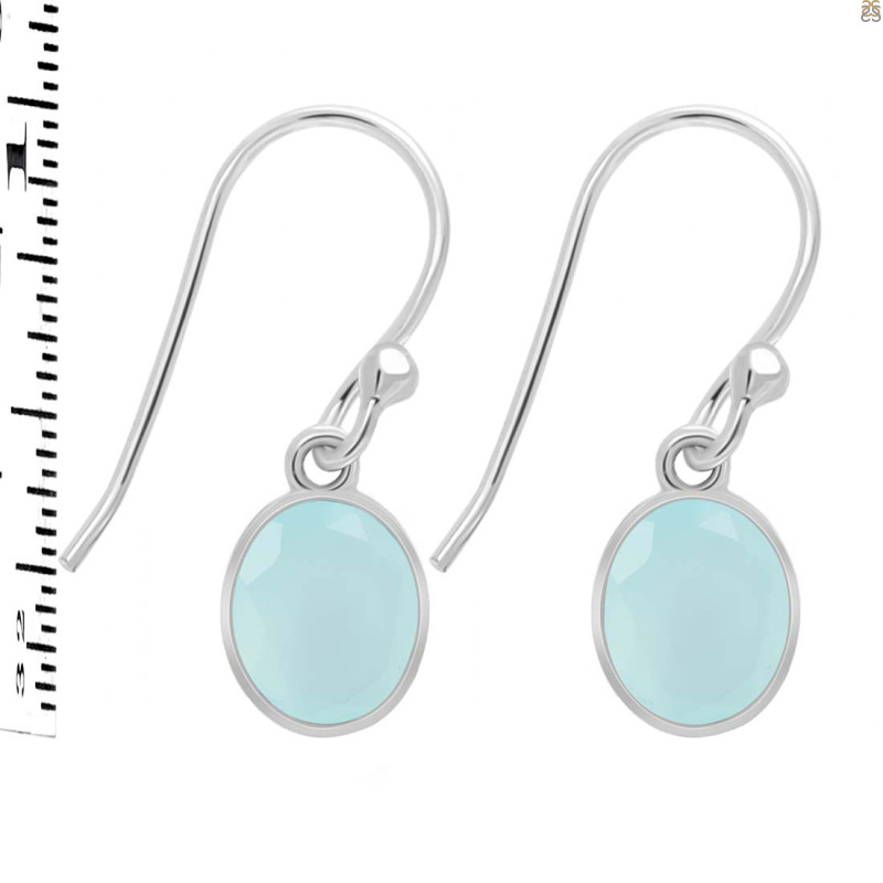 Blue Chalcedony Earring BLX-RDE-547.