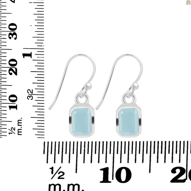 Blue Chalcedony Earring BLX-RDE-550.