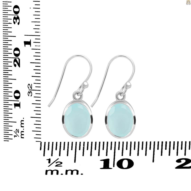 Blue Chalcedony Earring BLX-RDE-561.