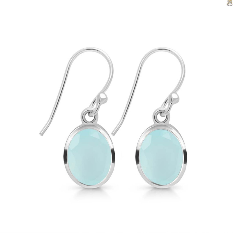Blue Chalcedony Earring BLX-RDE-561.