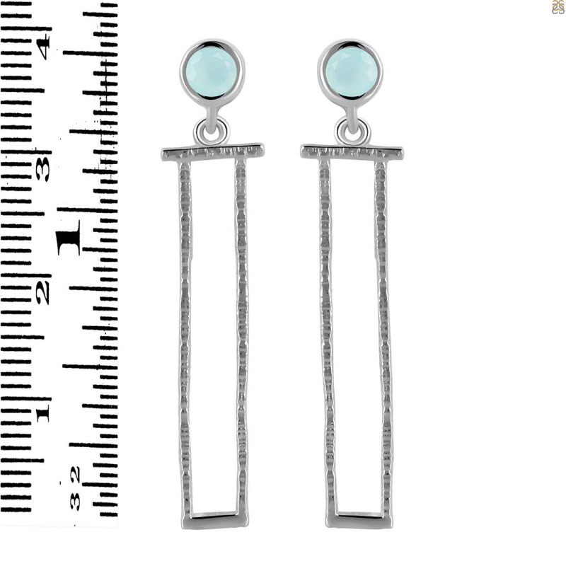 Blue Chalcedony Earring BLX-RDE-614.