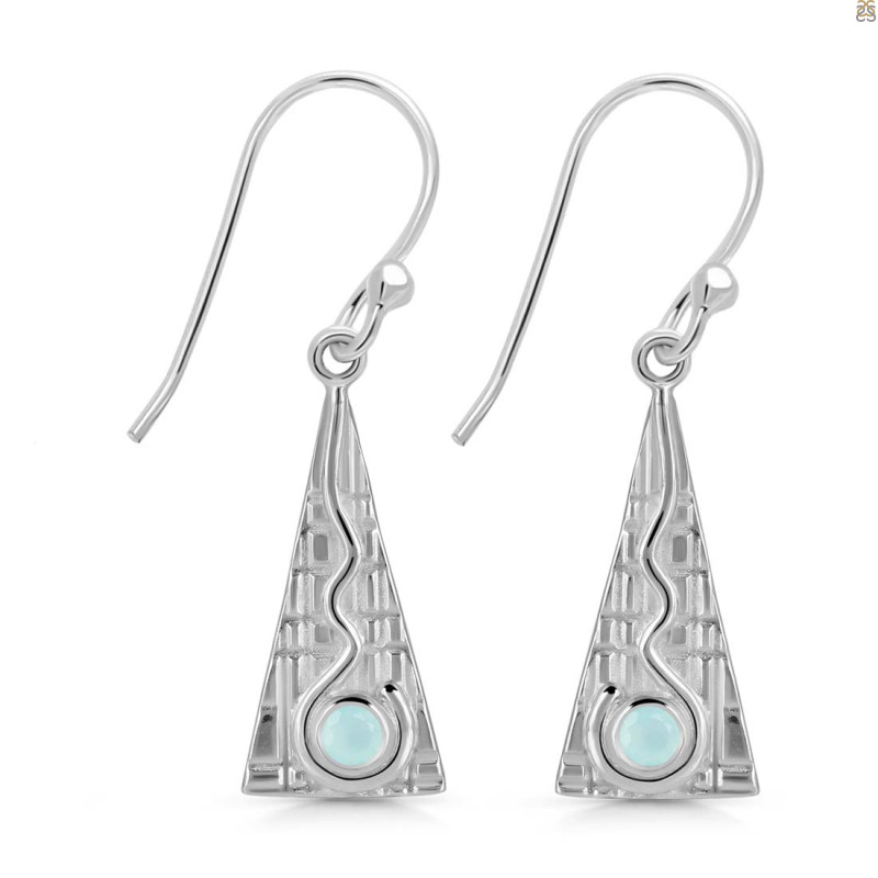 Blue Chalcedony Earring BLX-RDE-647.