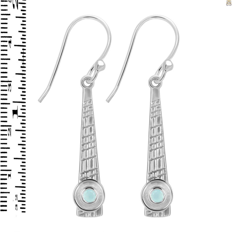 Blue Chalcedony Earring BLX-RDE-650.
