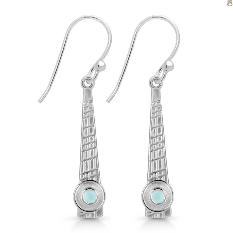 Blue Chalcedony Earring BLX-RDE-650.