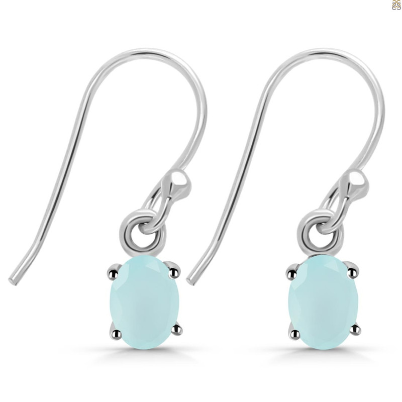 Blue Chalcedony Earring