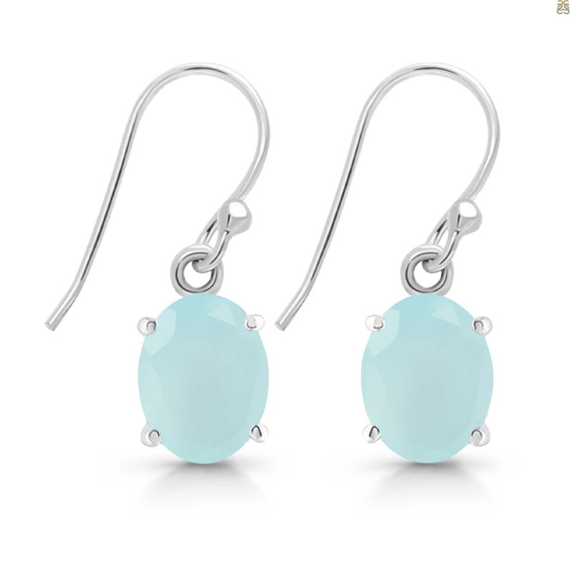 Blue Chalcedony Earring BLX-RDE-673.