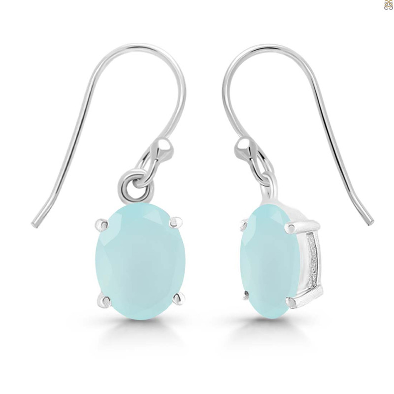 Blue Chalcedony Earring
