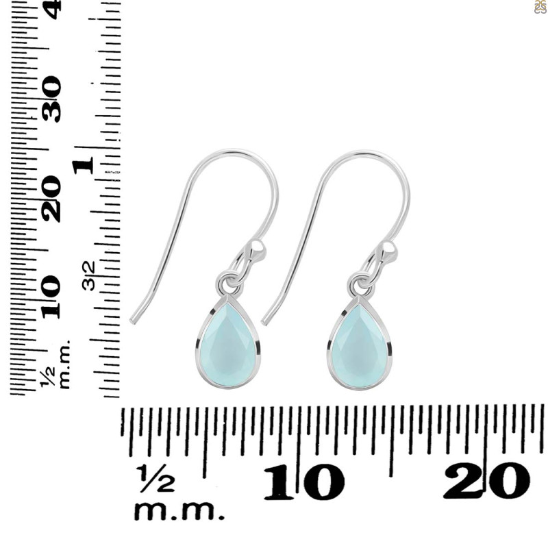 Blue Chalcedony Earring BLX-RDE-679.